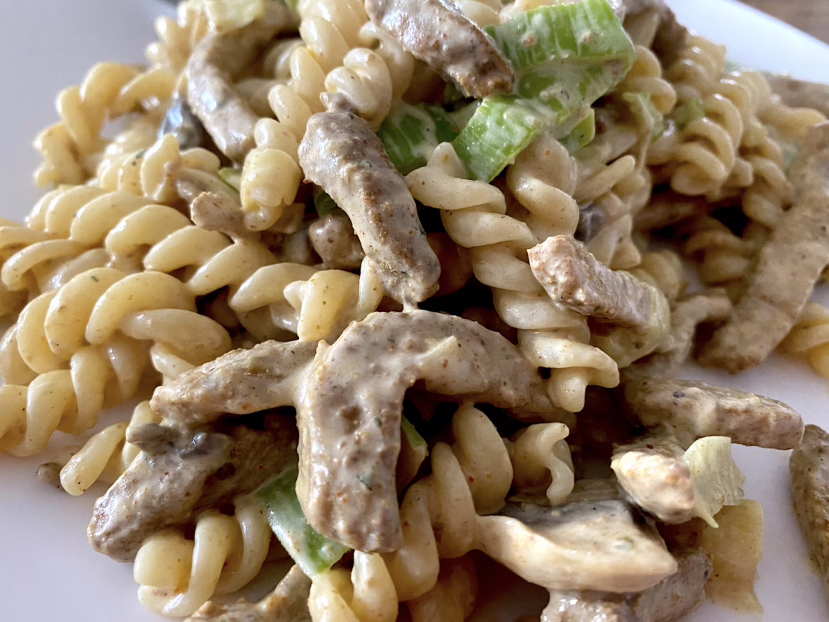 Pasta met shoarma